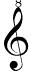 G-Clef with reading an octave above