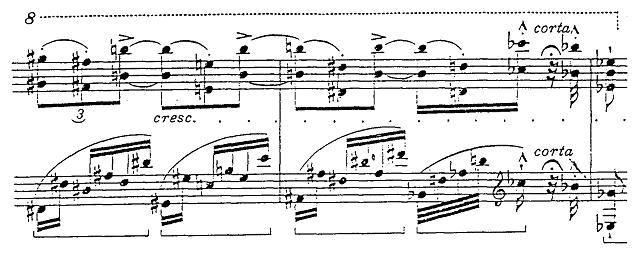 Octave above and below example 2